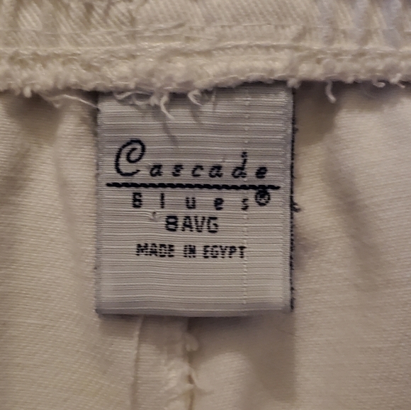 Cascade Blues WHITE PANTS  Elastic Band Size 8 Avg - Picture 5 of 8